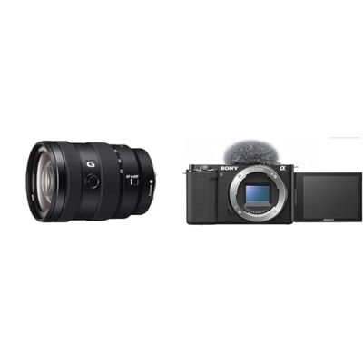 Sony SEL-1655G Obiettivo con Zoom 16-55 mm F2.8, Serie G, Mirrorless APS-C, Attacco E, SEL1655G & Alpha ZV-E10 | Vlog Camera con obiettivo intercambiabile mirrorless APS-C