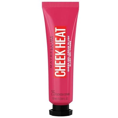 Maybelline New York - Blush Gel Crème Effet Bonne Mine - Texture Légère - Pour Tous Types de Peaux - Cheek Heat - Teinte : 25 Fuchsia Spark - Contenance : 10 ml