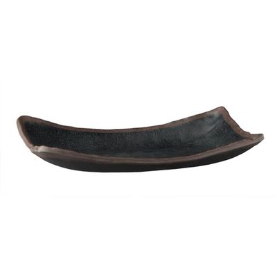 APS GK840 Marone Melamine Platter, 265 mm x 165 mm, Zwart