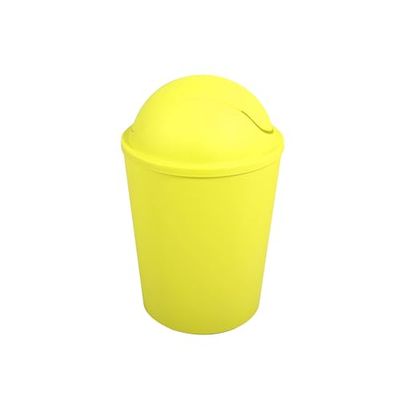 MSV AKO Poubelle avec Couvercle Rabattable Vert 5,5 l