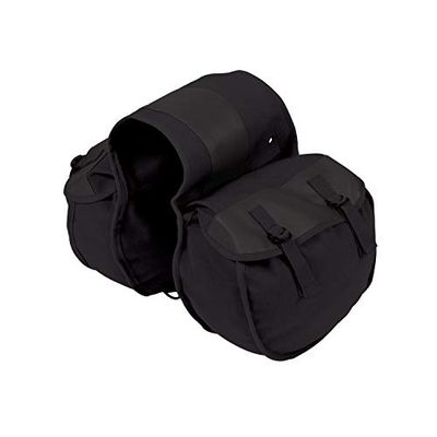 Stansport Canvas Saddle Bag - Black (766-20)
