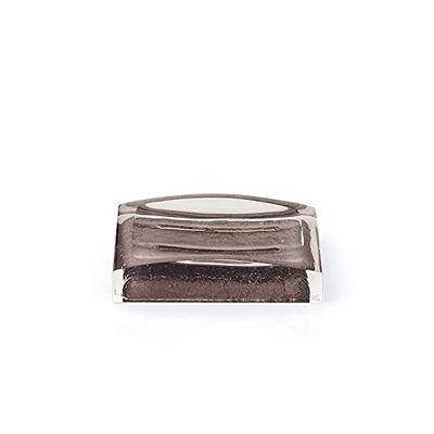 Gedy Marrone, G-Antares Portasapone Bagno, Dimensioni 13 X 7 X 17 CM Peso 0,138 kg, poggia Sapone in Resina Resistente di Alta qualità, Anni di Garanzia 2, Design R&S, Fatto a Mano, 7,5x11,2x2,7