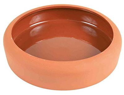 Trixie Ciotola in Ceramica con Bordo Arrotondato, 125 ml, Terracotta