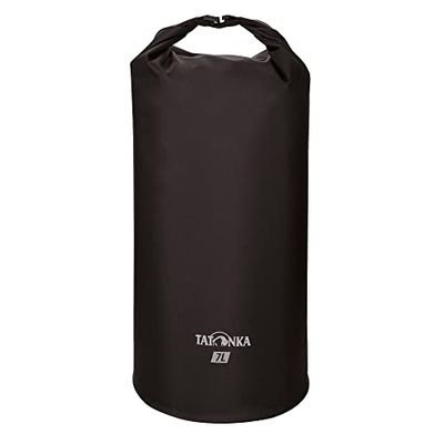 Tatonka WP Stuffbag Light 2L, 3,5L Oder 7L - Leichter, wasserdichter Packbeutel mit Rollverschluss und 2, 3,5 Oder 7 Liter Volumen, Nero, 7 Liter, Zaino ultraleggero e impermeabile con chiusura a