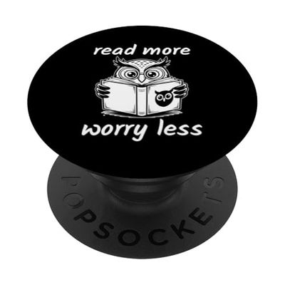 Read More Worry Less PopSockets PopGrip Adhesivo