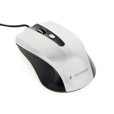 Gembird Mouse USB Optical BLACK/SILVER/MUS-4B-01-BS
