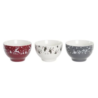 BOL PORCELANA 13X13X8 500ML, RENOS 3 SURT.