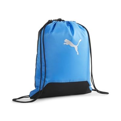 PUMA teamGOAL Gym Sack CE - Sacchi da palestra Unisex, Electric Blue Lemonade-Puma Black-PUMA Silver, OSFA - 091595