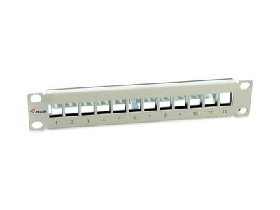 Equip 769330 - Pannello Patch schermato Keystone a 12 Porte, 10", Grigio Chiaro