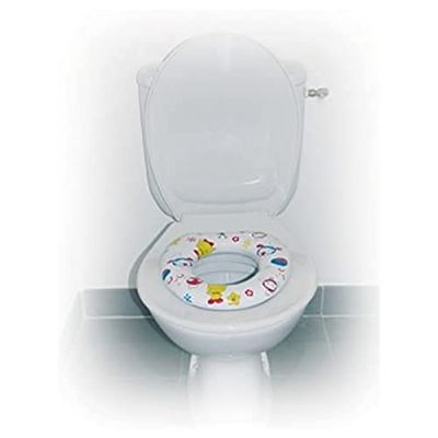MSV 140425 Siege WC Souple pour Enfant PVC/Éponge Blanc 28,5 x 27 x 5,5 cm