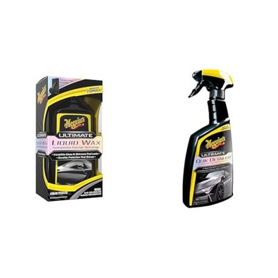 Meguiar's G210516EU Ultimate Liquid Wax 473ml, Incredible Gloss & Slickness That Lasts - Includes Ultimate Quik Detailer