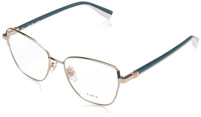 Furla Eyeglass Frame VFU727 Shiny Copper Gold 54/17/135 Mujer Gafas