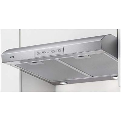 AEG DUB2621M - Campana extractora para empotrar (60 cm, acero inoxidable, máx. 81 m³/h, mín. 64 – máx. 68 dB (A) / D/teclas SoftTouch/acero inoxidable