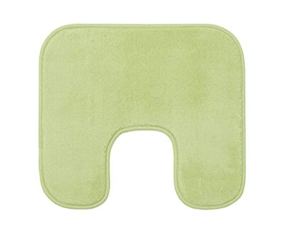 Gözze - Tappetino da Bagno Antiscivolo Premium, Con Incavo per WC, RIO, 100% Microfibra, Ideale per il WC grazie all'Incavo, 100% Microfibra, 50 x 45 cm - Limone