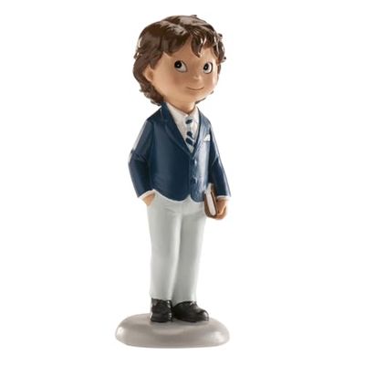 Dekora Decoratie voor communie jongens | figuur voor taart communie - steen