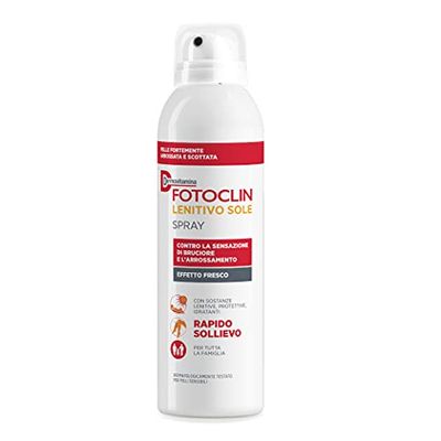 Dermovitamina Fotoclin Lenitivo Sole Spray - Lenitivo Sole - Crema Spray - Contro Sensazione di Bruciore e Arrossamento - Rapido Sollievo per Pelle Sensibile - Per Adulti e Bambini - 100 ml