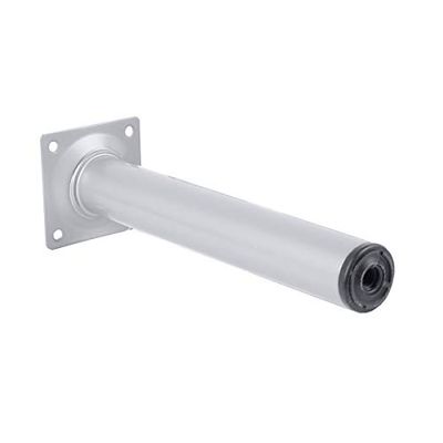 Amig - Patas Redondas de Acero para Muebles - Kit 4X - Fácil Fijación y Resistencia - Versátiles para Mesas y Sofás - Embellecedor Cerradura Ezcurra, Plata, 30 x 600 mm, Acero Aleado
