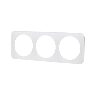 Witte glazen wandplaat, elegant design in Duits/Franse stijl, uitgerust met 3 sleutels. Ideaal om een verfijnde en functionele touch toe te voegen aan elk interieur.
