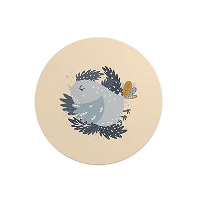 Questo Casa, Round Digital Printed Mouse Pad, Non-Slip Base, for Office and Home, Diameter:22cm