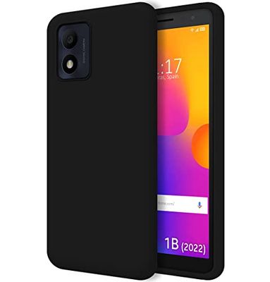 Tumundosmartphone Funda Silicona Líquida Ultra Suave para Alcatel 1B 2022 Color Negra