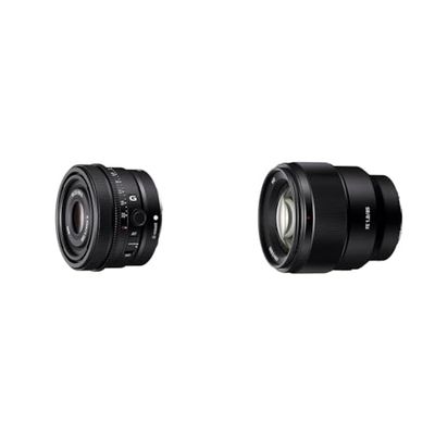 Sony SEL-50F25G - Obiettivo Full-Frame focale fissa 50mm F2.5, Premium Serie G, Mirrorless Attacco E, Nero & SEL-85F18 Obiettivo per ritratto a focale fissa 85mm F1.8 Full Frame adatto per serie A7
