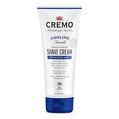 CREMO - Cooling Concentrated Shave Cream For Men - Fights Razor Burns - 177ml