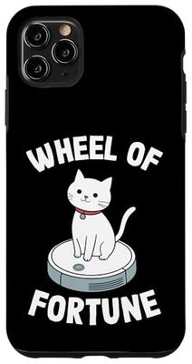Wheel Of Fortune Robot Vacuum Cleaner Funny Cat Case for iPhone 11 Pro Max