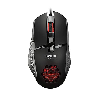 Noua Roka Mouse Gaming RGB con cavo USB, Sensore Ottico Instant 704 fino a 7200 DPI [4 Livelli Regolabili], Mouse da Gioco 8 Pulsanti e Illuminazione a LED con 4 Colori per PC Computer Notebook