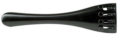 Wittner 917151 Cello Tailpiece Standard 1/4-1/8, 4 Fine Tuners, Black Screws