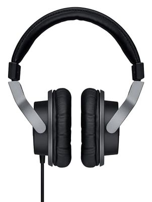 Yamaha HPH-MT7 Studio Headphones - Foldable professional headphones with 3m cable and 6.3mm standard stereo adapter plug, black