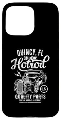 Quincy Florida Vintage Hotrod Car Distressed Design Case for iPhone 15 Pro Max