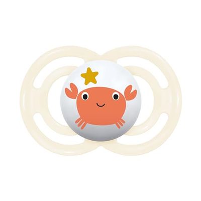 MAM Perfect siliconen fopspeen met fopspeen, 6+ maanden, neutraal
