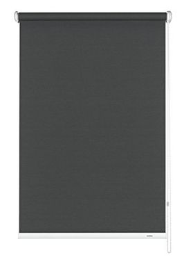 GARDINIA Estore de rolo de tração lateral para janelas, opaca, translúcida, proteção da privacidade, proteção contra o brilho, montagem com broca, cinzento, 52 x 180 cm (largura x altura)