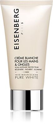 Eisenberg Pure White, crema blanca para las manos y uñas, 75 ml