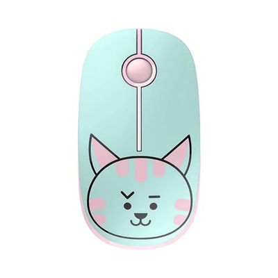 TELLUR Wireless Mouse with Nano USB 2.4 Ghz Receiver, Wireless Mouse with Silent Click, 1600 DPI, 3 Buttons, Plug & Play, Slim and Lightweight Design to Carry… (Cat)