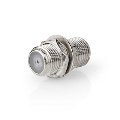 Adaptador TV con Conector F a Conector F, Ideal para conectar Dispositivos de televisión y Mejorar la señal.