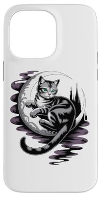 Crescent Moon American Shorthair Case for iPhone 14 Pro Max