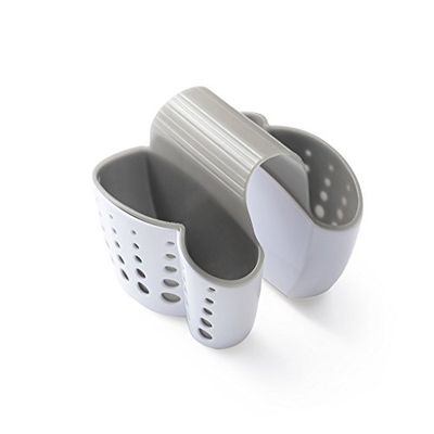 COOLBABY Portasapone per lavandino e spugna, in plastica, con sella, per rubinetto, organizer da scrivania