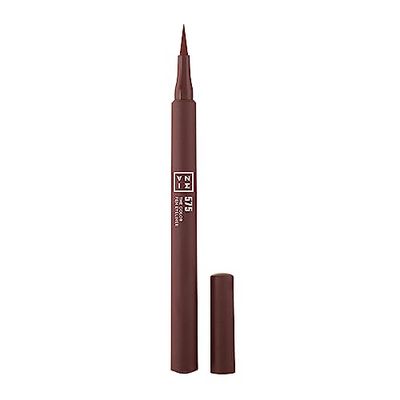3INA MAKEUP - The Color Pen Eyeliner 575 - Marron - Eyeliner Marron 10h longue durée - Eyeliner Couleur Liquide Mat avec Pointe Ultra-Précise - Haute Pigmentation - Vegan - Cruelty Free