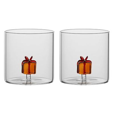 THUN - Set of 2 Glasses with Christmas Surprises Gift