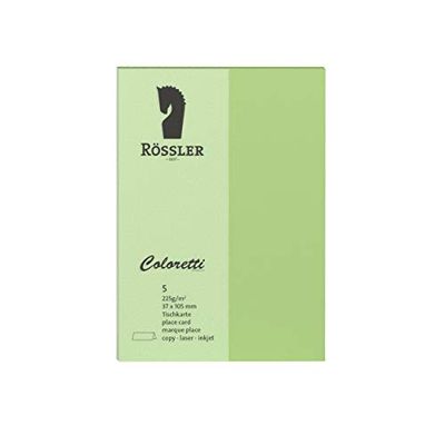 Rössler Coloretti 220728537 Place Cards DIN A7 Peppermint Pack of 5