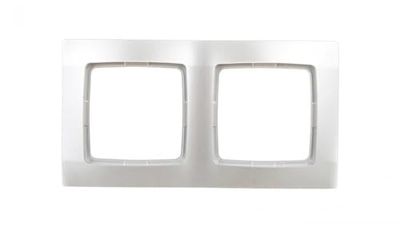 Karo 5907577457839 - Marco doble plateado perla R-2S/43
