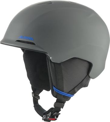 ALPINA Brix Jr Casque de Ski Jeunesse Unisexe, Gris Nuit/Mat, 48-52