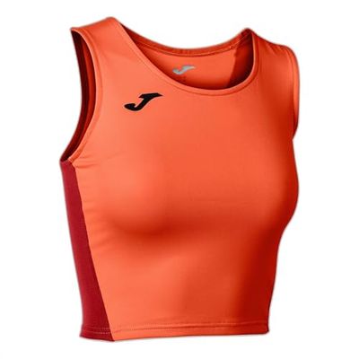 Joma Haut R-Winner T-Shirt, Orange Fluo-Noir, XL Femme