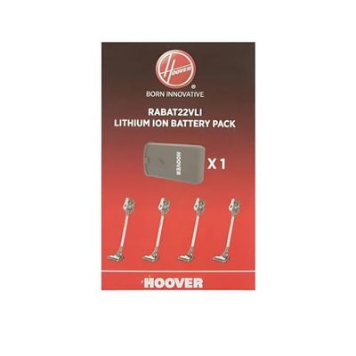 HOOVER RABAT22VLI Batterie pour Aspirateurs Hoover - Compatible avec Les Aspirateurs Balais Electriques Rhapsody - Batterie de Rechange d'origine - Rechargeable - 21,6 V