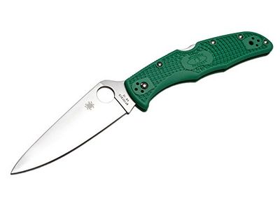 Spyderco C10FPGR Endura Flat Ground Zakmes voor volwassenen, uniseks, groen, 21,5 cm