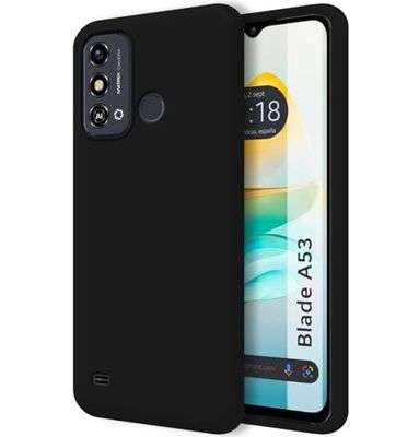 Tumundosmartphone Custodia in silicone liquido ultra morbido per Zte Blade A53 colore nero