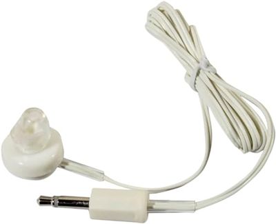 SoundLAB A013 Écouteurs Mono magnétiques avec Prise Jack 3,5 mm Blanc