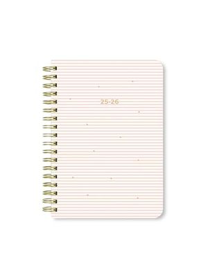 Letts of London Stripes A6 Academic 2025/2026 week to view diary - Pink 26-031879
