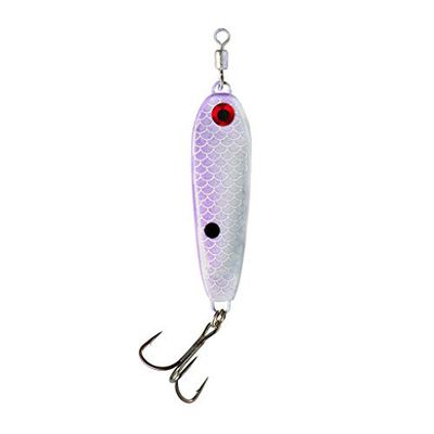 War Eagle WE78JS329 War 7/8 Jiggin Spoon Artificial Fishing Bait, Purple Shad
